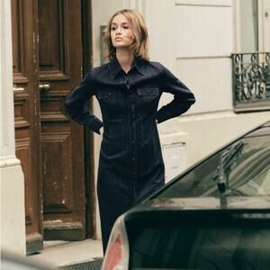 ZARA DENIM SHIRTDRESS ZW COLLECTION